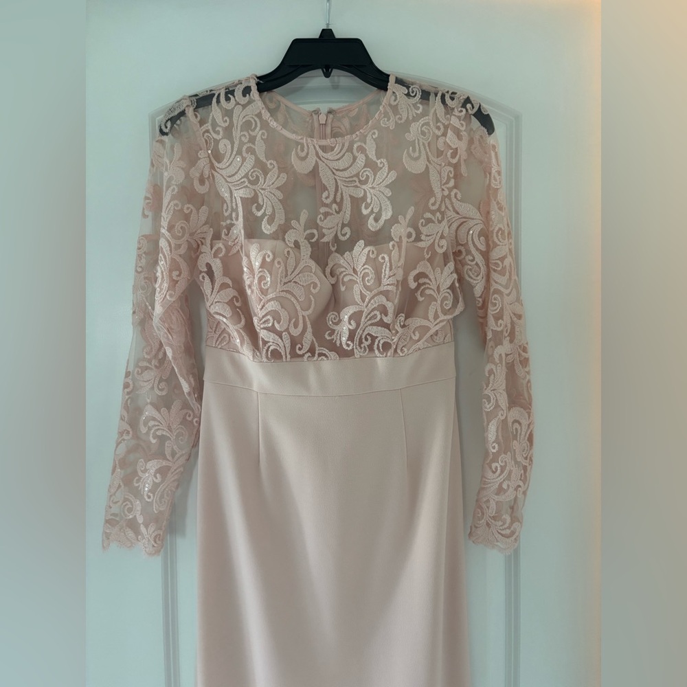 Eliza J Pink Long Sleeve Sheath Dress